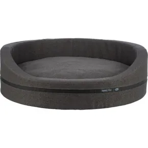 CityStyle HOME Edition ovales Bett mit Rand, 65 x 55 cm, dunkelgrau